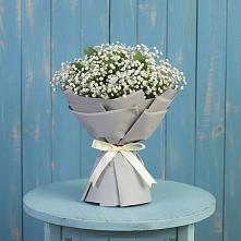 Букет цветов из:  Гипсофила в Хасанье
