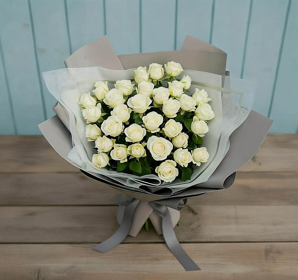 Букет Белоснежная нежность в Хасанье