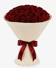 Букет 101 Бордовая роза Блэк Бакарра в Хасанье