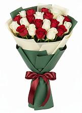 Букет Микс из красных и белых роз #REPLACE_PRED# Хасанье