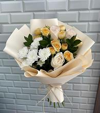 Букет цветов из:  Розы и Хризантемы в Хасанье