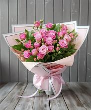 Букет Розовый кустик в Хасанье