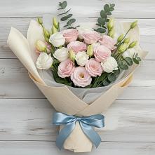 Букет цветов из:  Лизиантусы #REPLACE_PRED# Хасанье