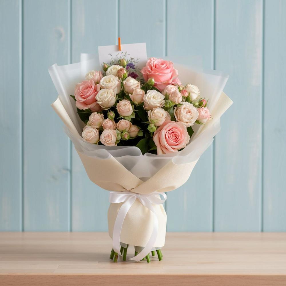 Букет цветов из: Розы в Хасанье