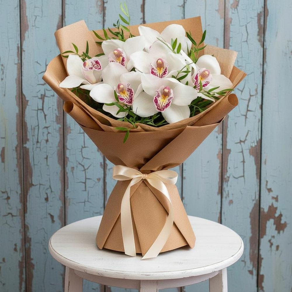 Букет цветов из: Орхидеи и Розы в Хасанье