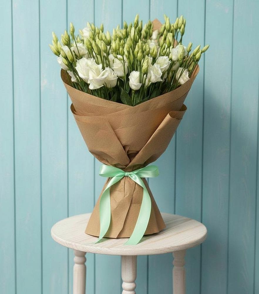 Букет цветов из: Лизиантусы в Хасанье