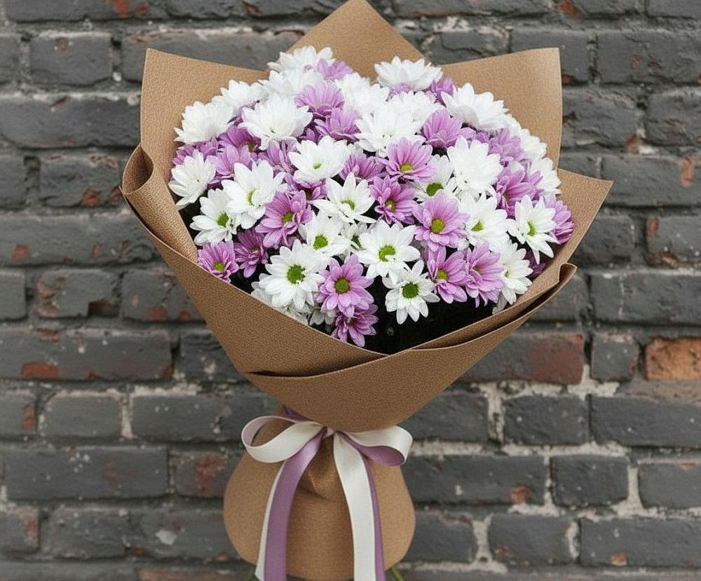 Букет цветов из: Хризантемы в Хасанье