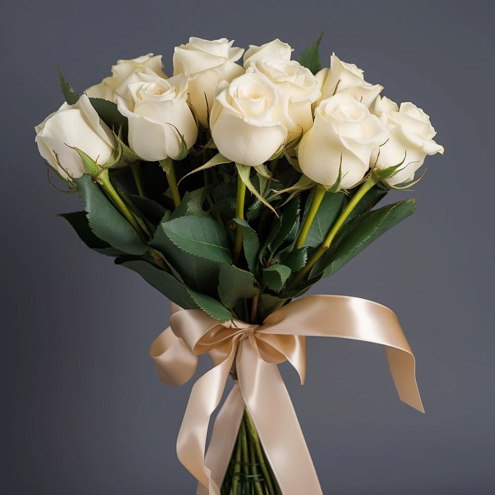 Букет 11 Белых роз в Хасанье