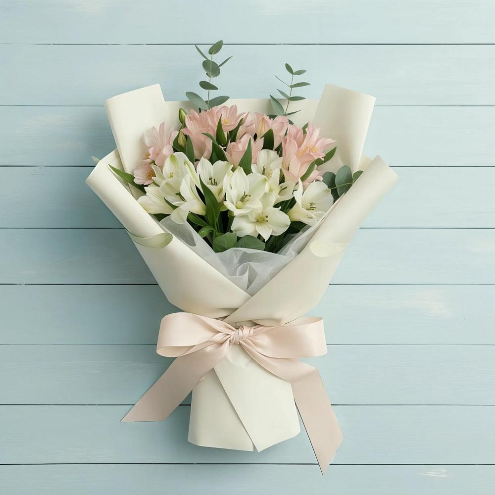 Букет цветов из: Альстромерии в Хасанье